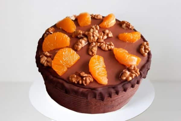 торт шоколадно-апельсиновый